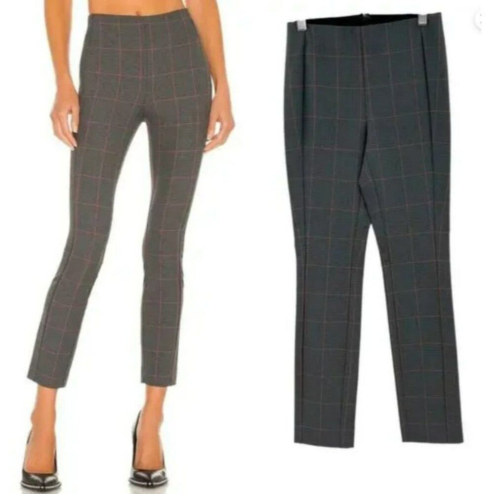 Rag And Bone Simone Check Pant Grey Multi Red Pla… - image 1